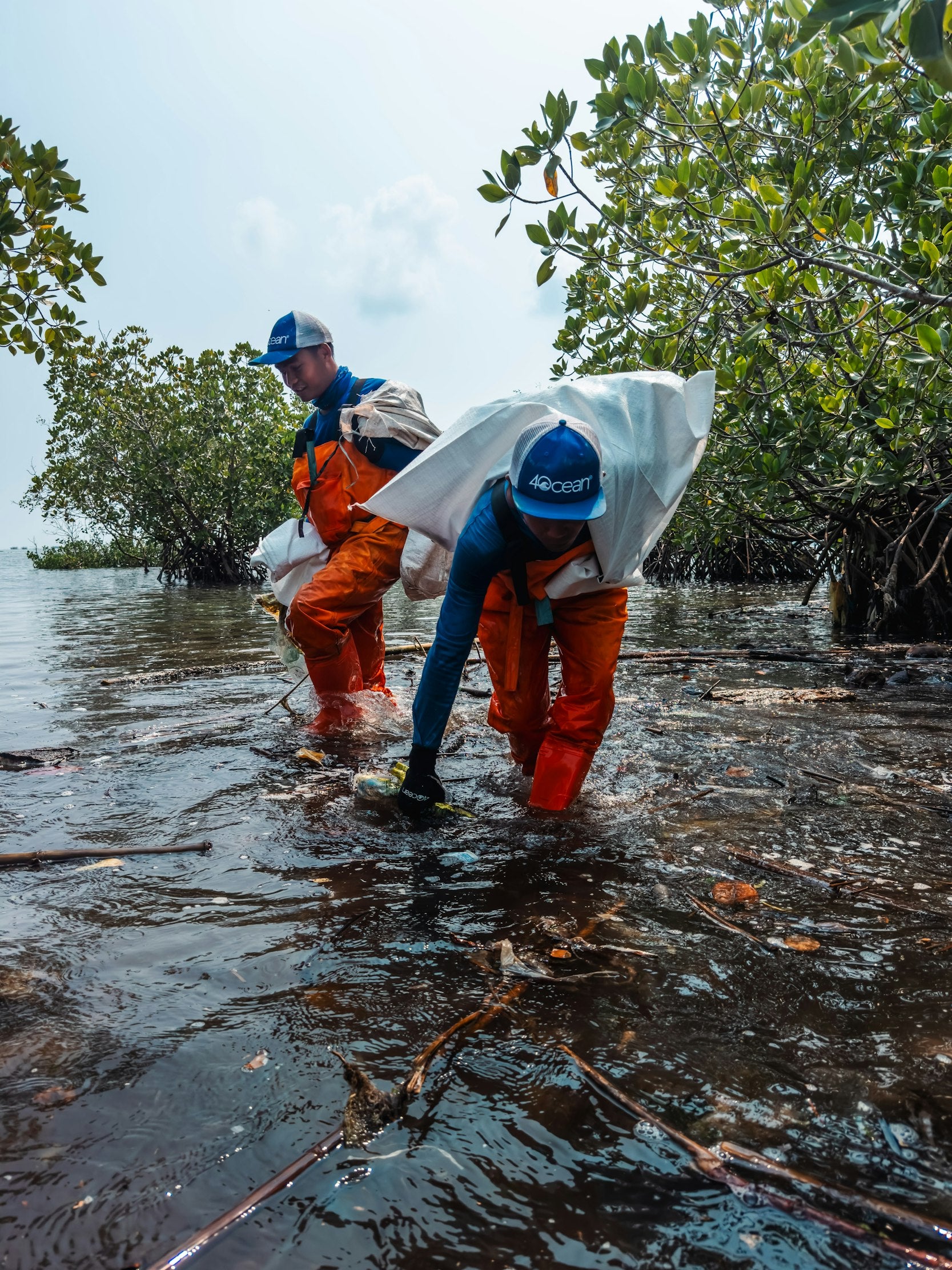 Battling Plastic Tide: A Cleanup Mission at Bago Mangrove Estuary