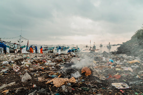 Shocking Plastic Crisis at Muncar Beach: Burning Waste Exposed