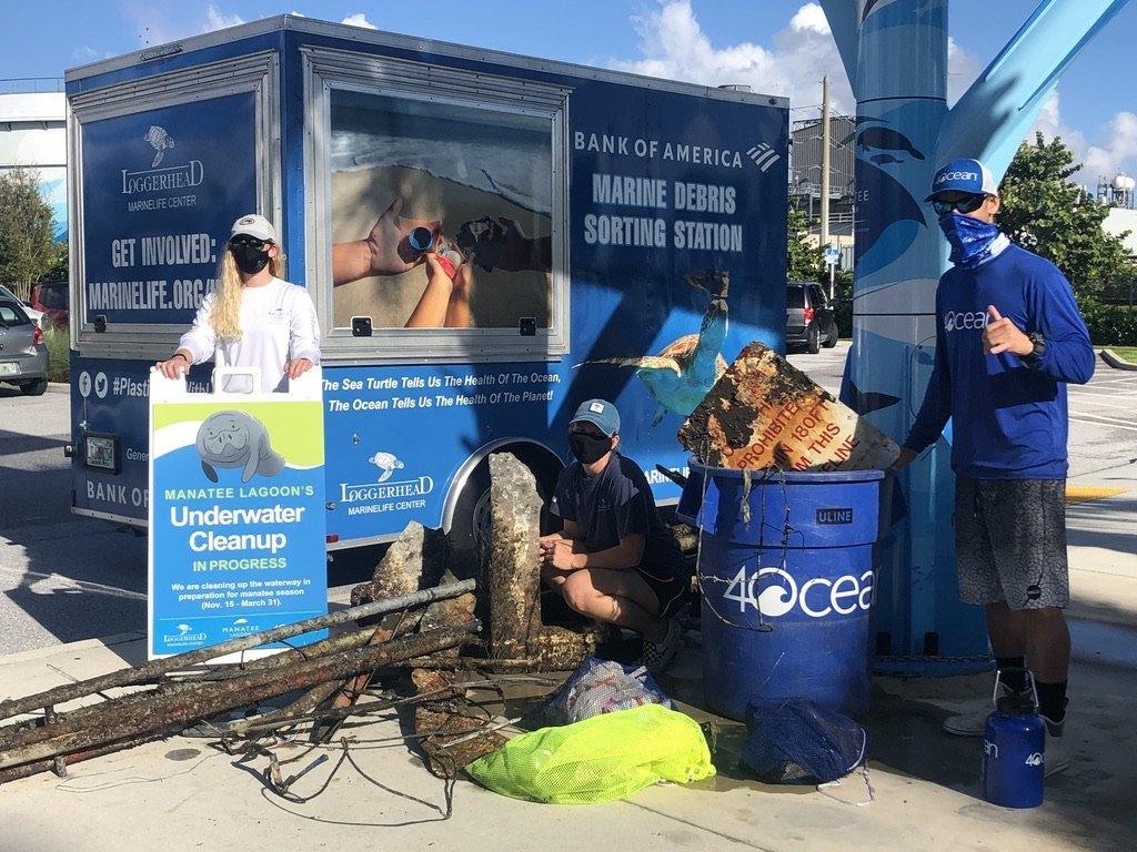 Prepping for Manatee Season with an Underwater Cleanup - 4ocean