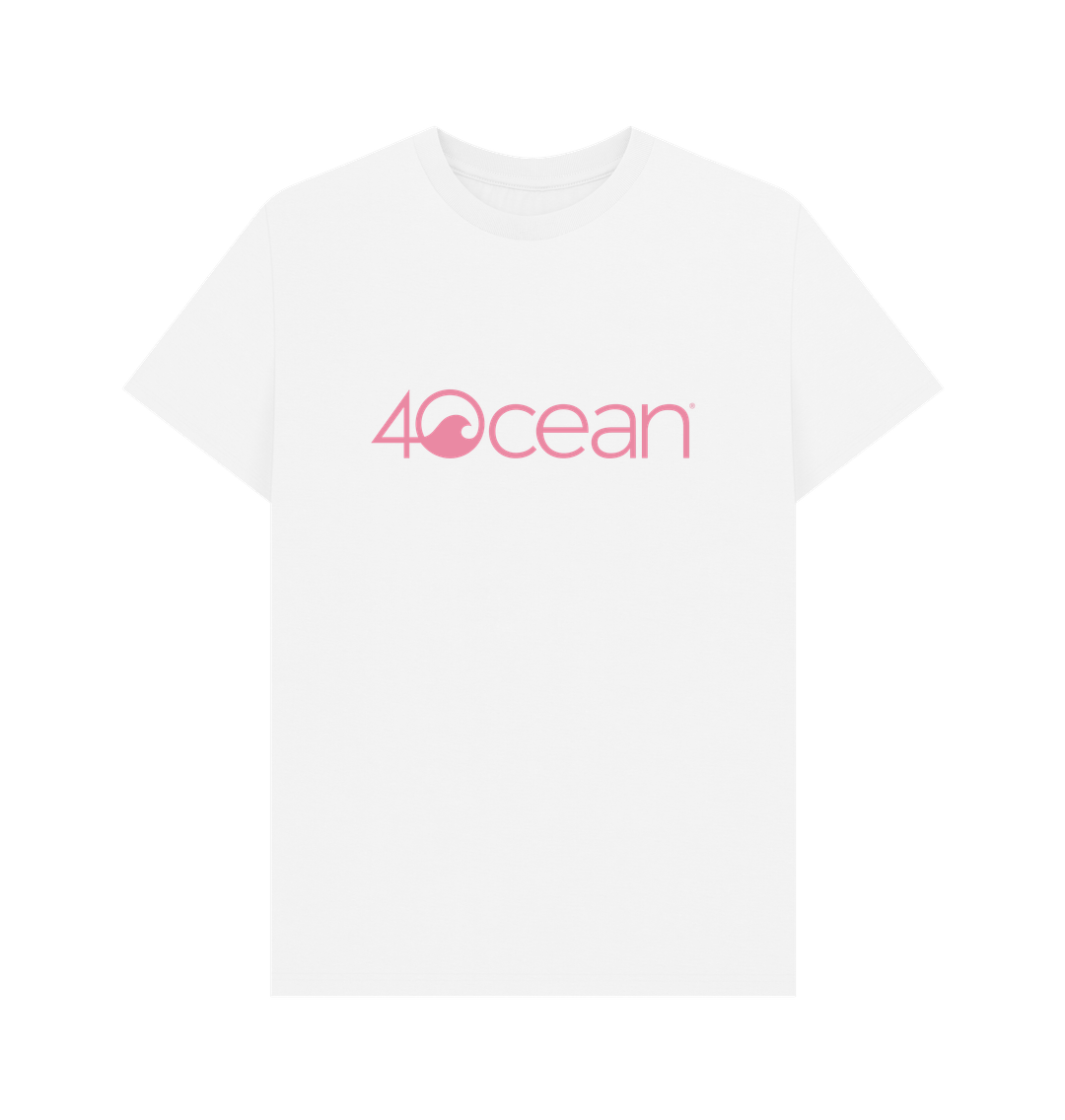 White Breast Cancer Awareness Logo T-Shirt