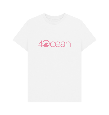 White Breast Cancer Awareness Logo T-Shirt