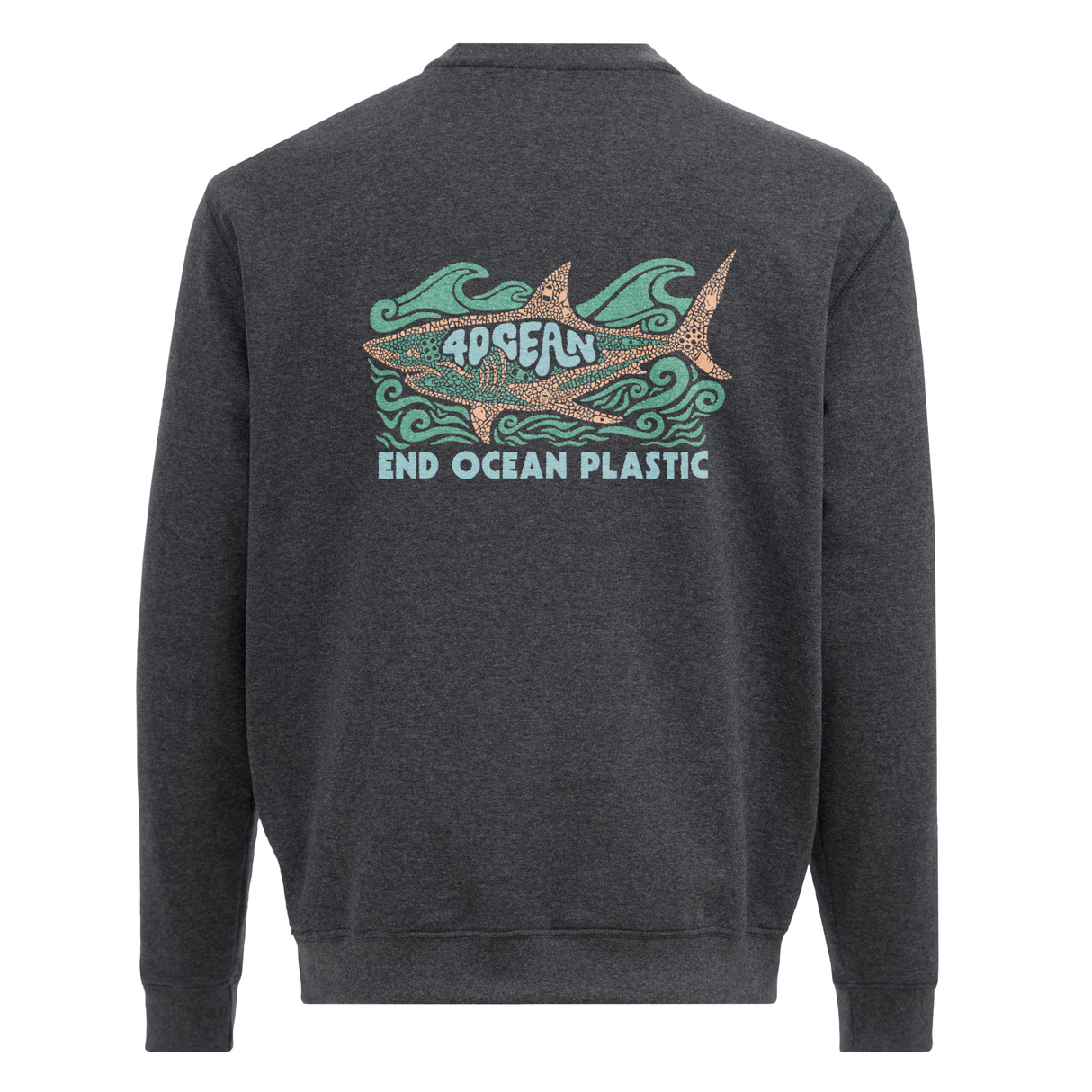 Shark Microplastic Unisex Crew Fleece Sweatshirt