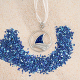 Dune Jewelry x 4ocean Shark Fin Necklace - Bali Blue