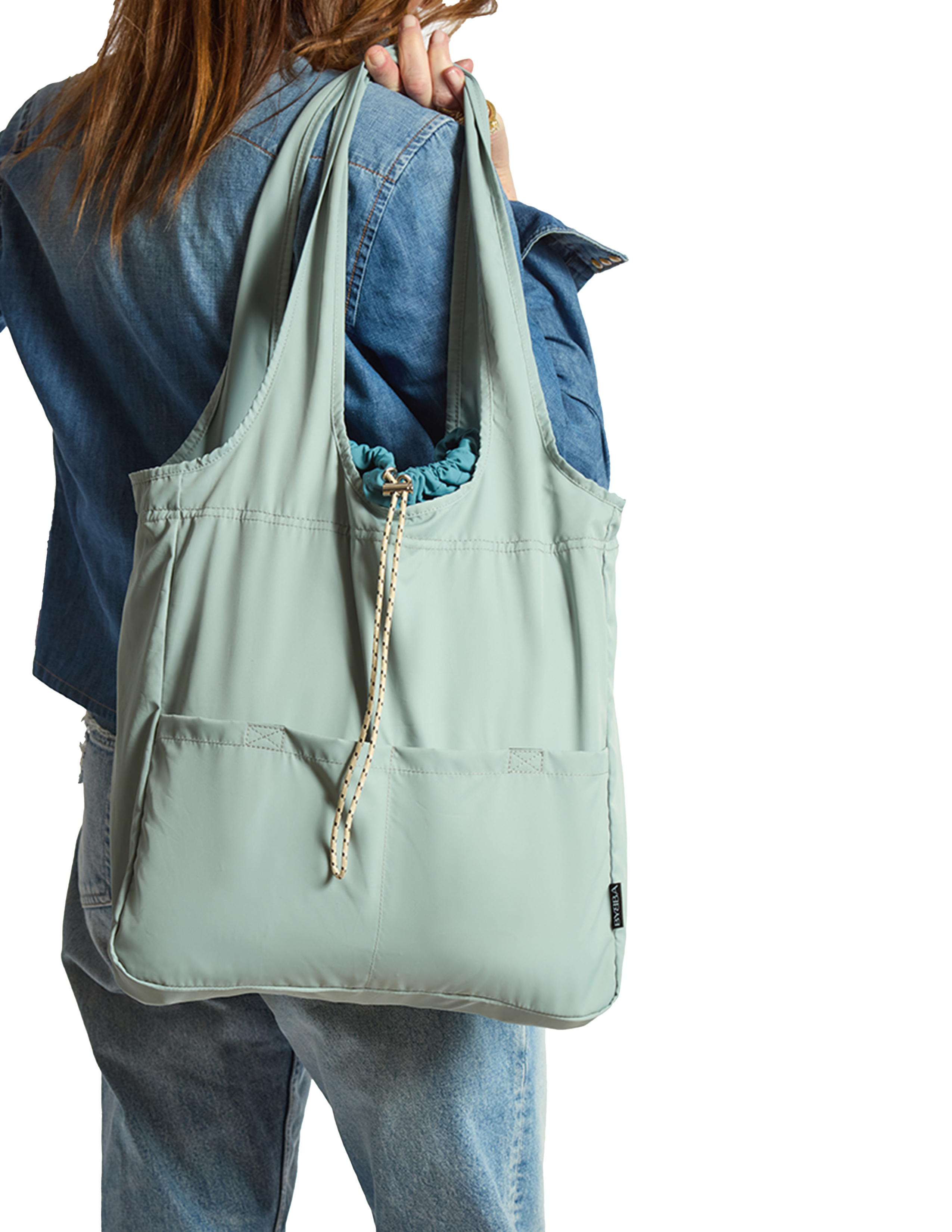 BYBBA THE BALOS FOLDAWAY BAG // MISTY BLUE