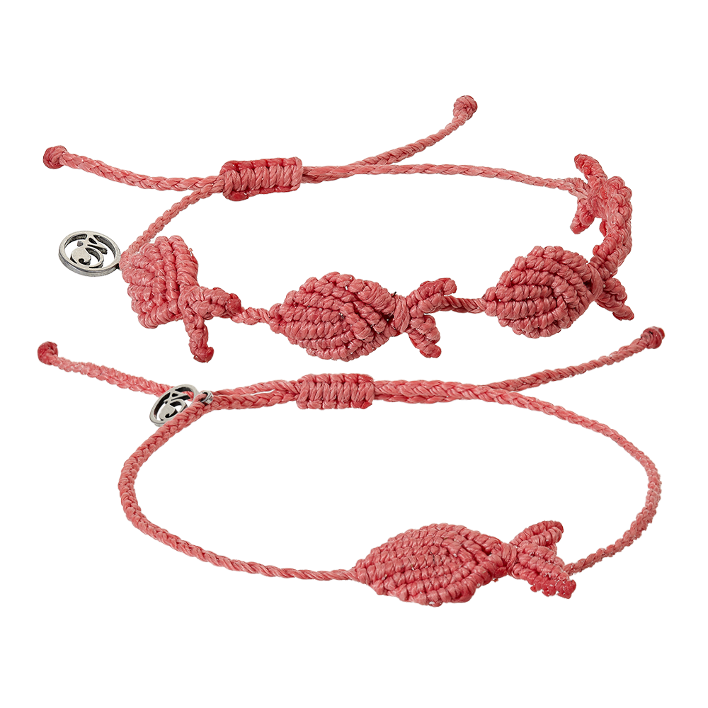 Coral Go Fish Bracelet/Anklet Bundle