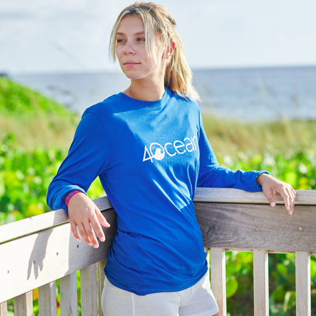 4ocean Unisex Long Sleeve T-Shirt Blue