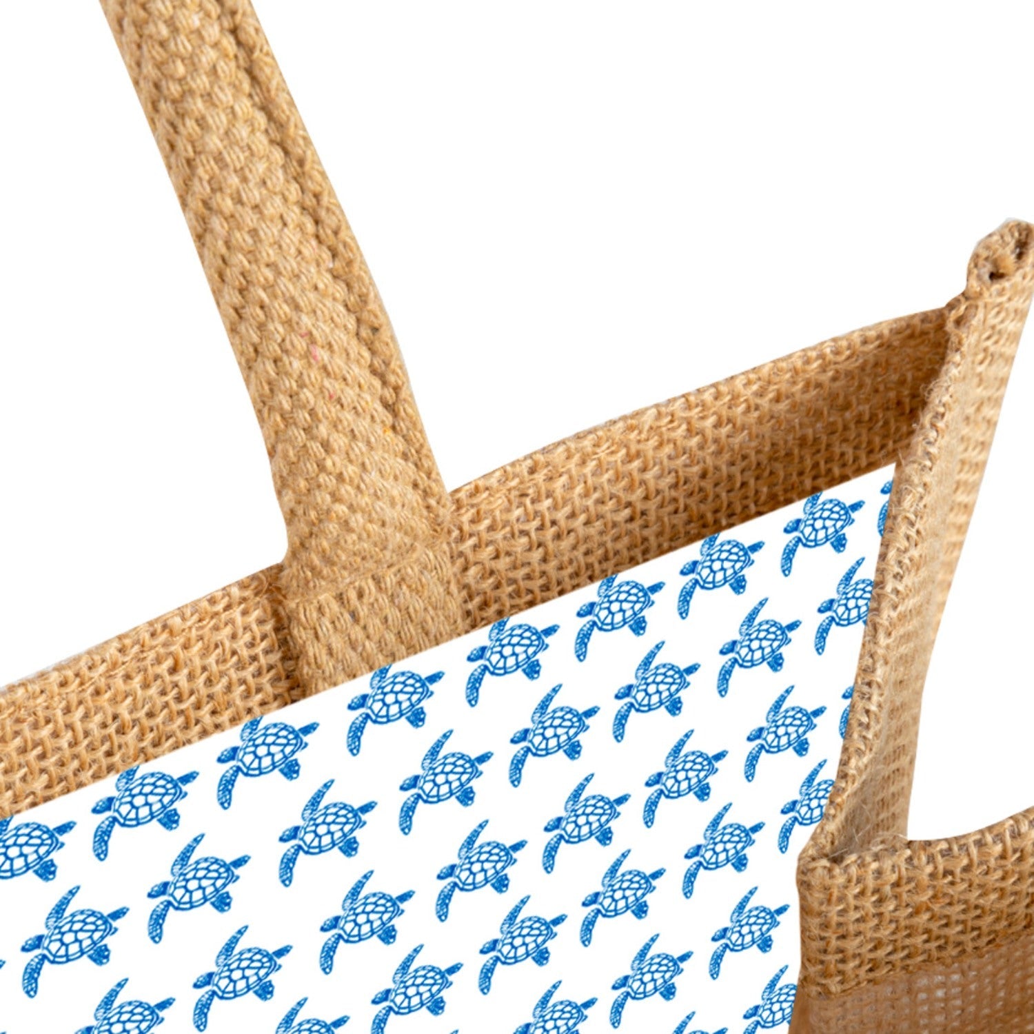 Sea Turtle Woven Beach Tote