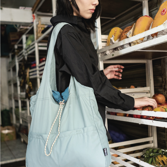 BYBBA THE BALOS FOLDAWAY BAG // MISTY BLUE