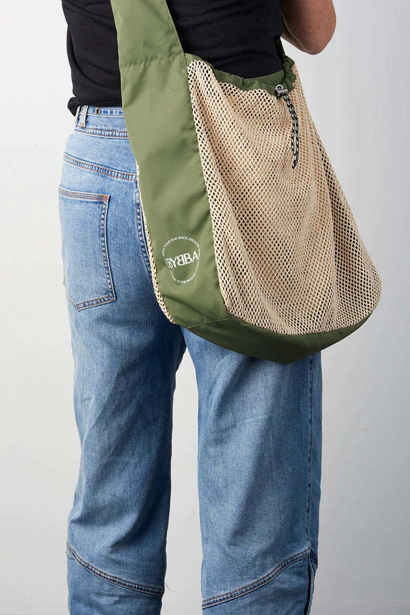 BYBBA THE NET.ZERO MARKET BAG // MOSS