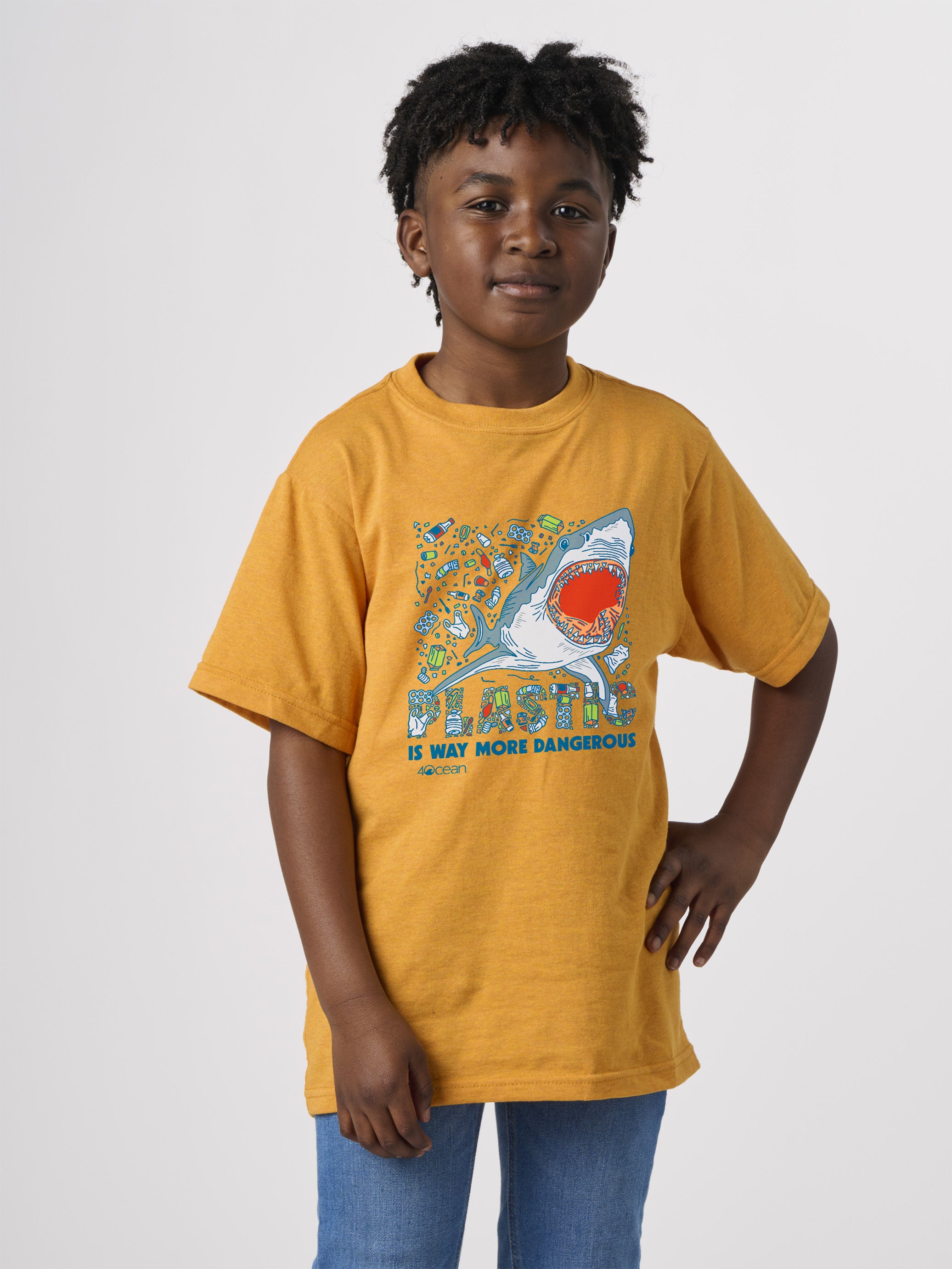 Plastic Shark Kids T-Shirt