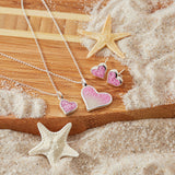 4ocean x Dune  Breast Cancer Awareness Small Heart Necklace