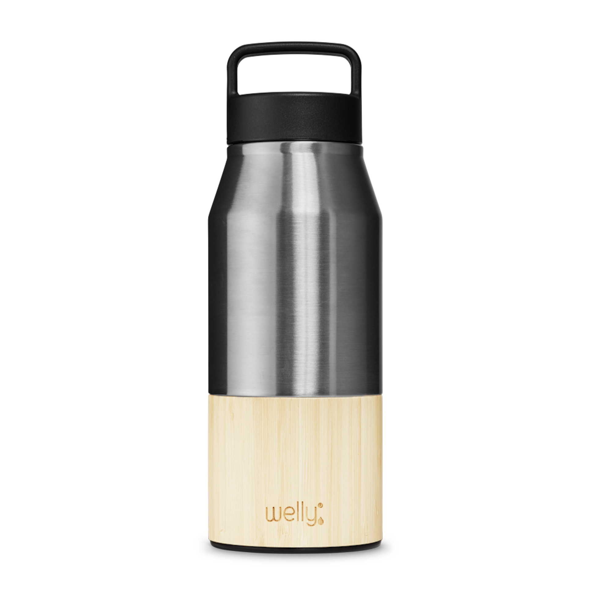 Bamboo Traveler 28oz - Black  Vacuum Insulated Stainless Steel by