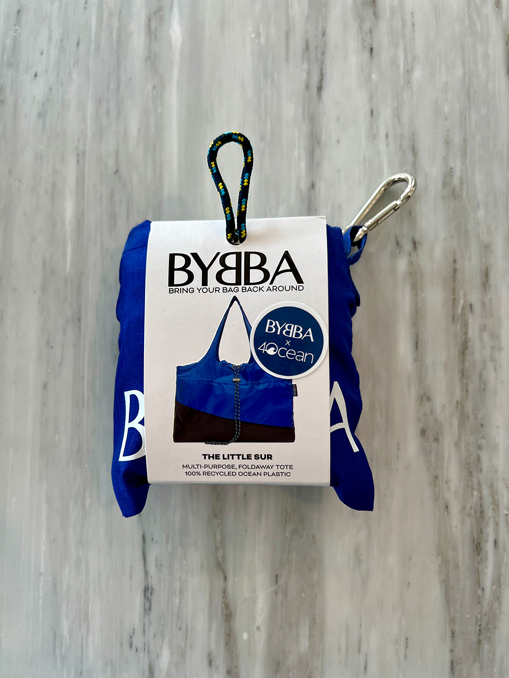 BYBBA x 4ocean THE LITTLE SUR FOLDAWAY BAG //ULTRA MARINE