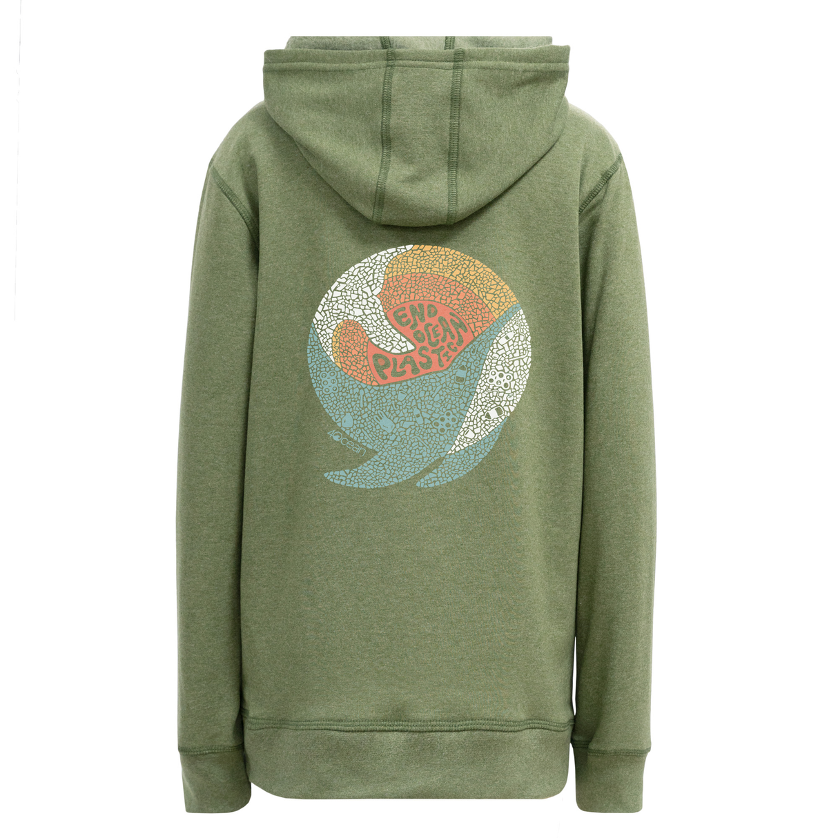 Whale Microplastic Kids Pullover Hoodie