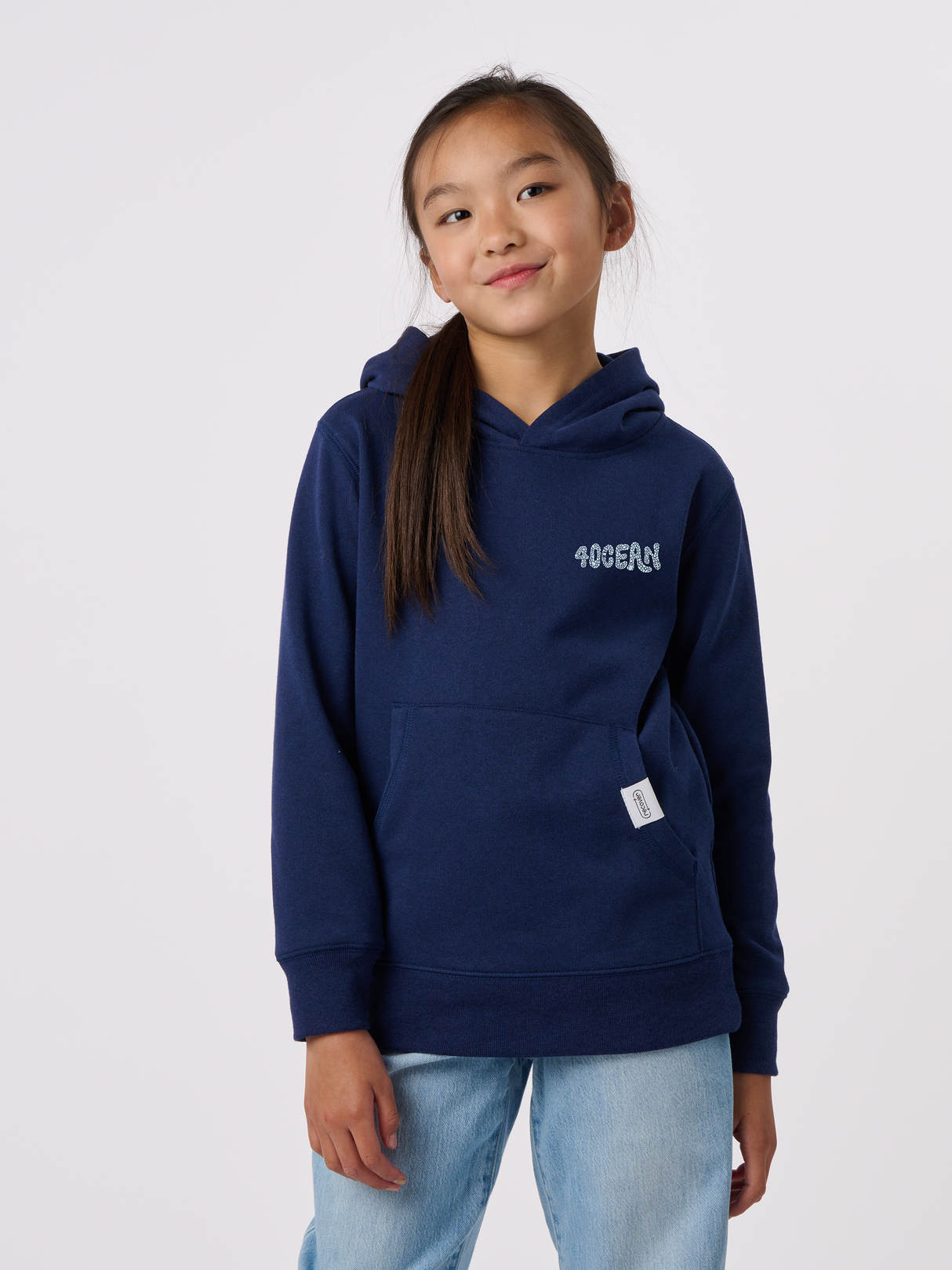 Whale Microplastic Kids Pullover Hoodie