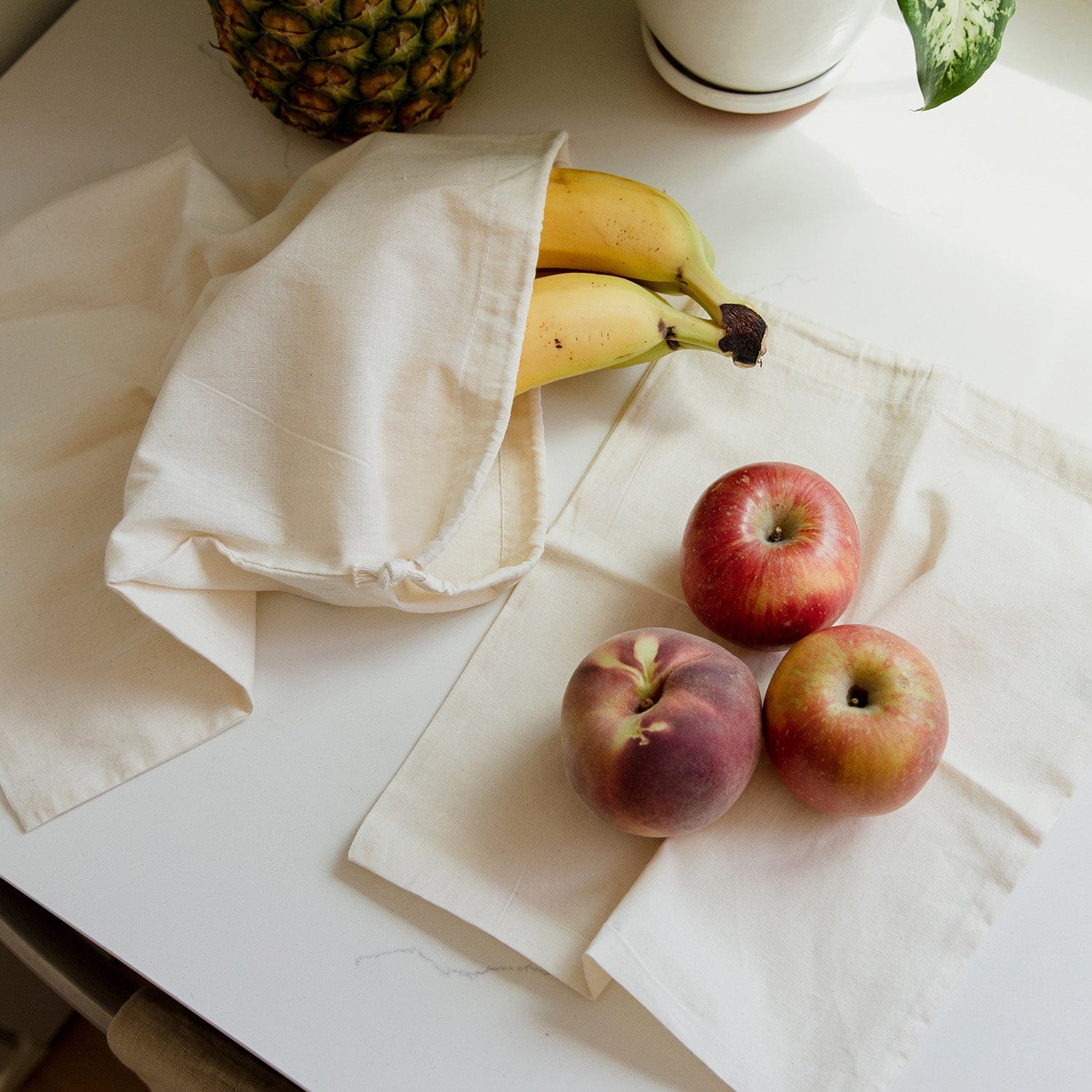 ZeroWasteStore Muslin Produce Bag - Multiple Sizes - Zero Waste Muslin Bag