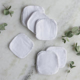 ZeroWasteStore Reusable Facial Rounds - Reusable Cotton Pads, 100% Organic Cotton, Multiple Colors, 20 Pack