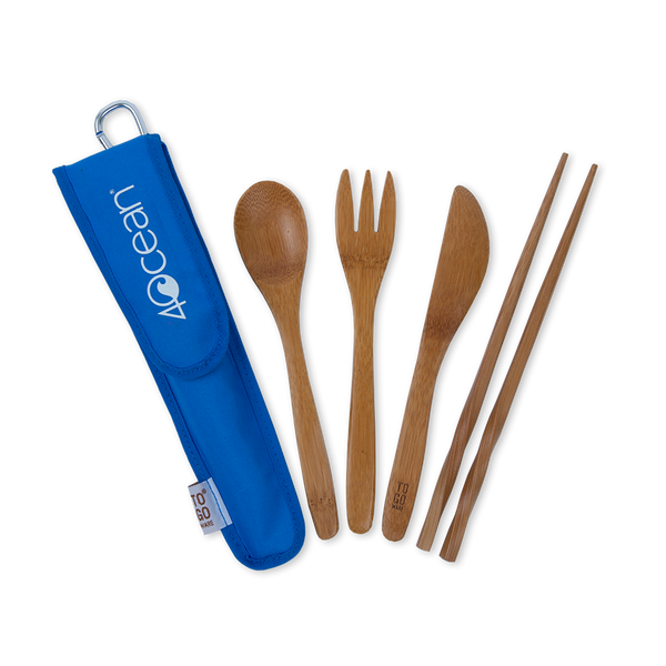 Utensil Pouch, Lunch Bag Reusable Utensil Holder, Travel Utensil Kit With  Add on Bamboo Utensils Option by Lunar Lotus Design on  