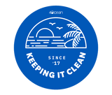 4ocean keeping it clean circular sticker