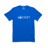 4ocean logo unisex men's and women's t-shirt - blue