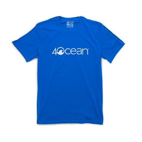 4ocean logo unisex men's and women's t-shirt - blue