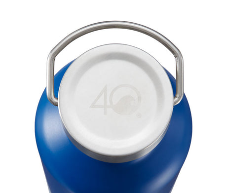 4ocean Large Reusable Bottle - white bottle top