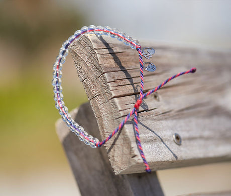 Mesoamerican Reef Beaded Bracelet on drift wood