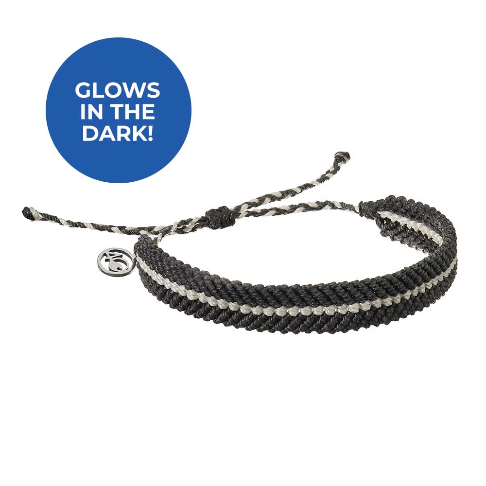 Deep Sea Braided Bracelet in Stygian Black Glow