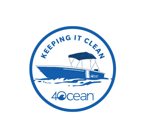 keeping it clean 4ocean vessel sticker