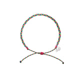 Tropical Summer Braided Anklet on white background