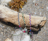 4ocean Braided Anklets - Electric Green, Patriotic Twist, Tropical Summer